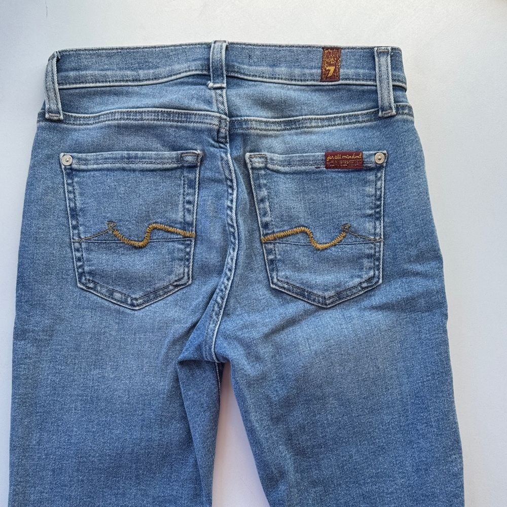 7 For All Mankind Light Blue Women's Jeans - Picture 5 of 6